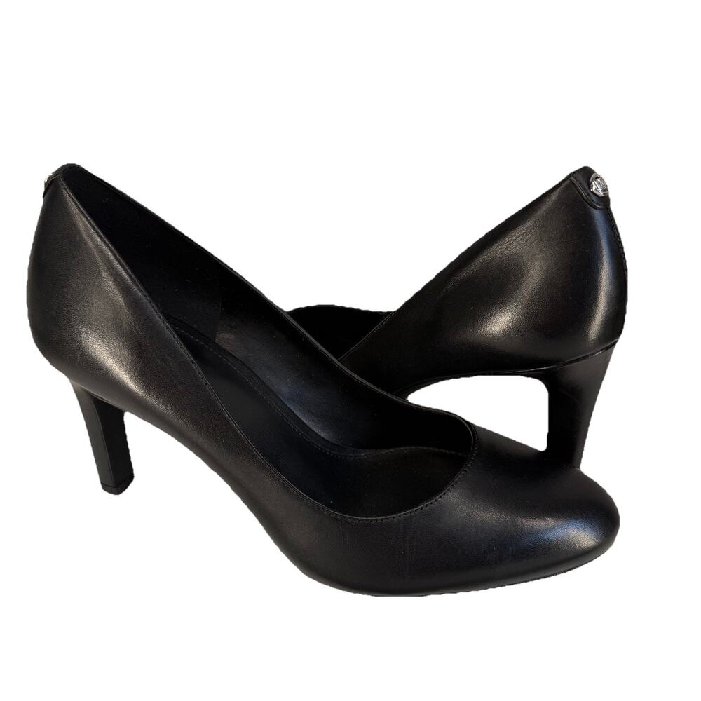 Michael Kors Heels Womens 8 Black Leather Pumps 3 Inch Capsule Wardrobe